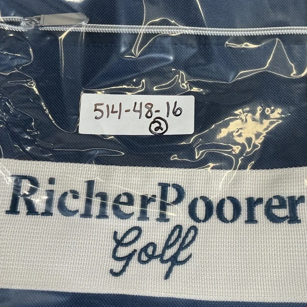 RicherPoorer Golf Navy Duffle Bag Weekender Travel Gym Bag NWT